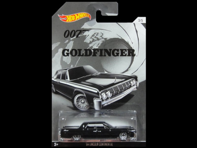 HotWHeeLs 007 3of5 007 GOLDFINGER '64 LINCOLN CONTINENTAL 1